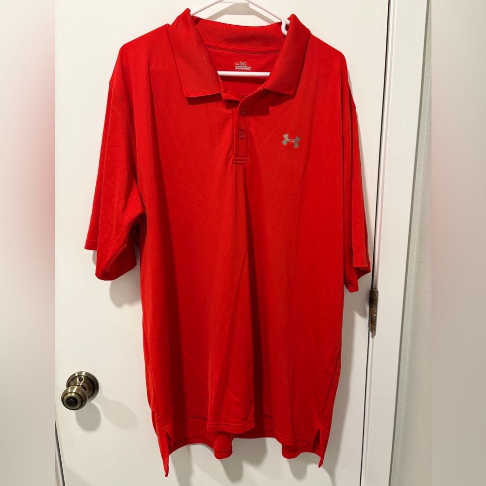 Under Armour Men's Vibrant Red Polo